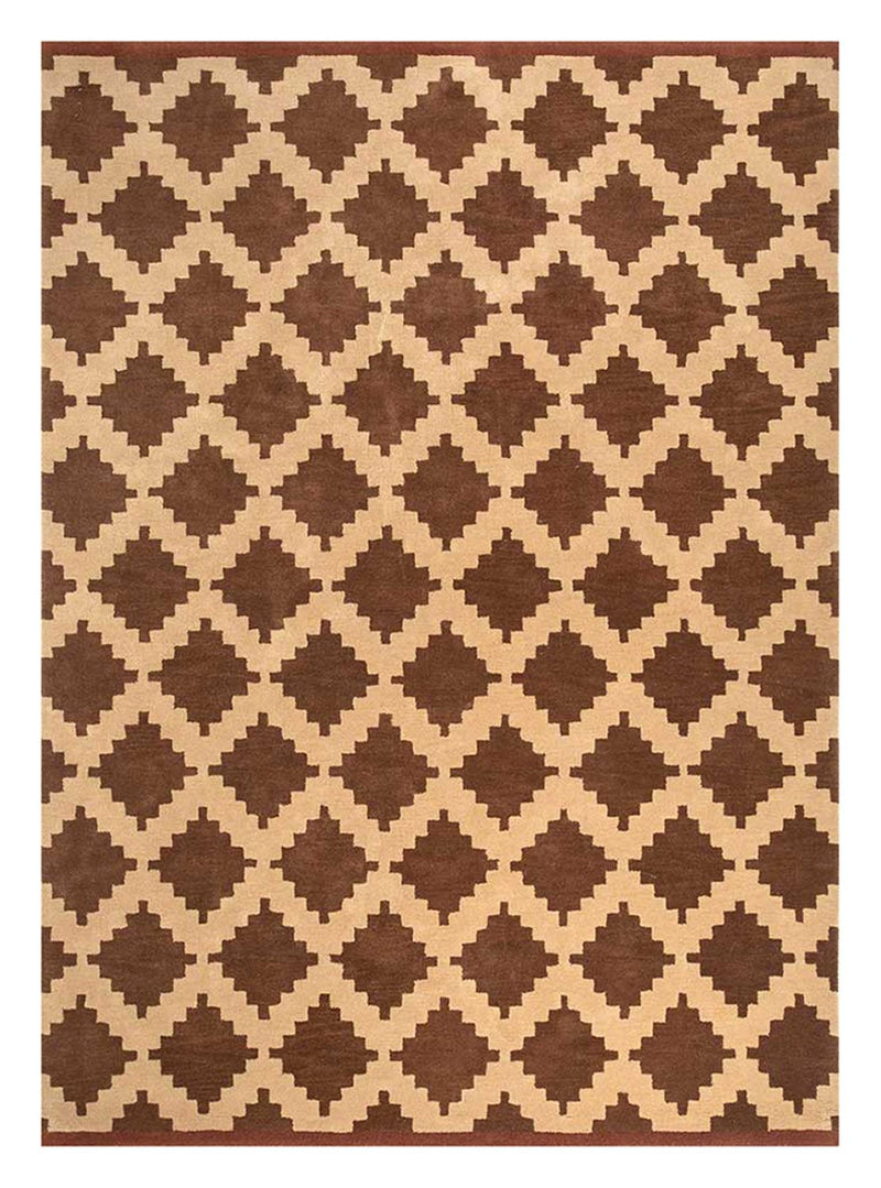 Tappeto di lana - 270 x 210 cm - marrone