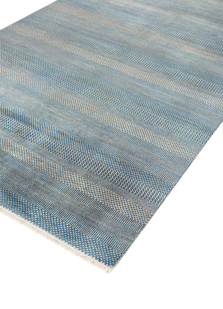 Tappeto di lana - 270 x 180 cm - blu mare