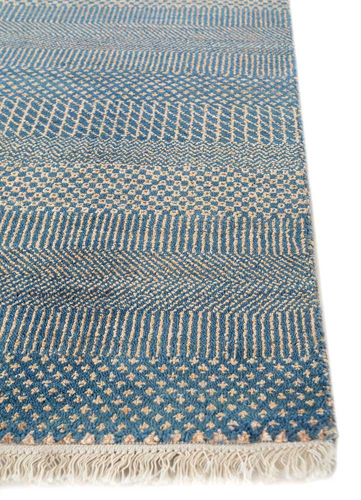 Tappeto di lana - 270 x 180 cm - blu mare