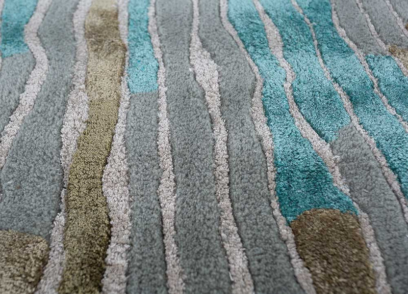 Tappeto di design forma speciale  - 270 x 180 cm - blu