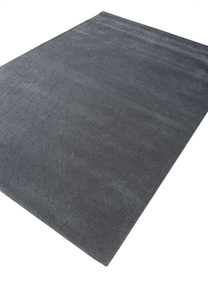Tappeto di lana - 233 x 165 cm - grigio scuro