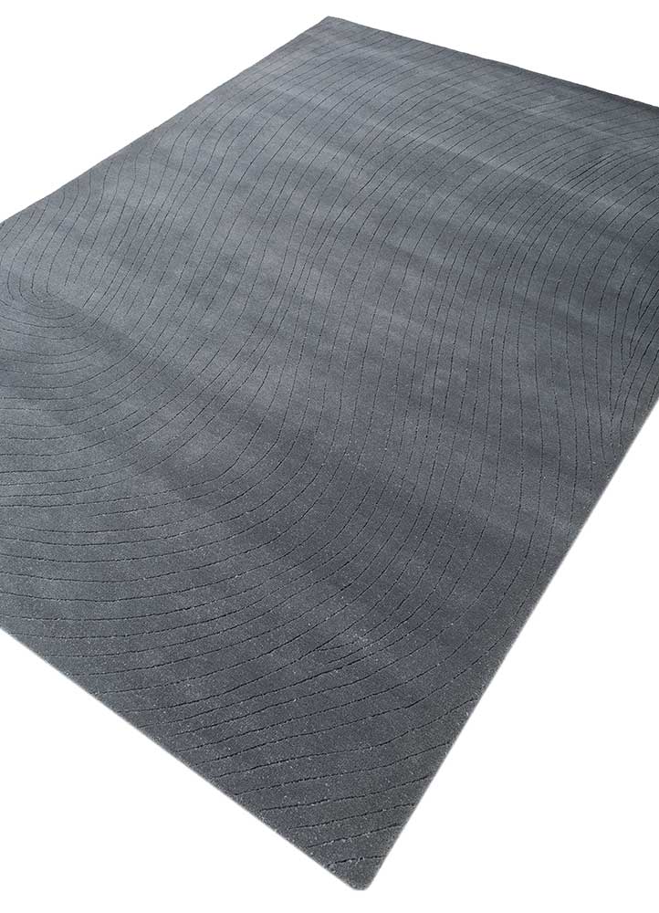 Tappeto di lana - 233 x 165 cm - grigio scuro