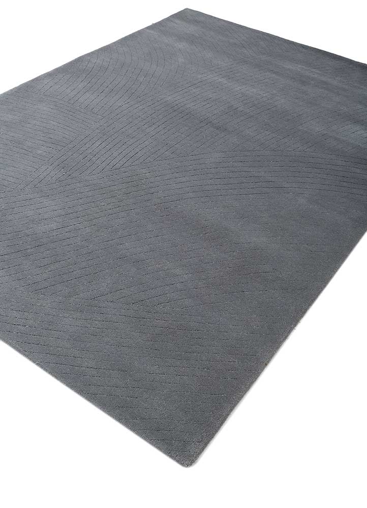 Tappeto di lana - 233 x 165 cm - grigio scuro