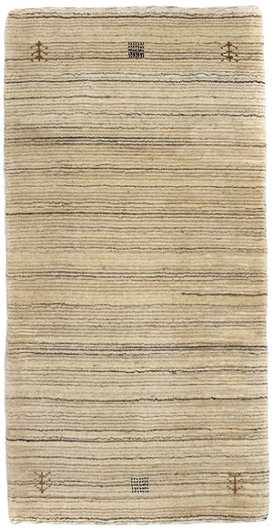 Tappeto di lana - 124 x 63 cm - naturale
