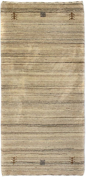 Tappeto di lana - 124 x 63 cm - naturale