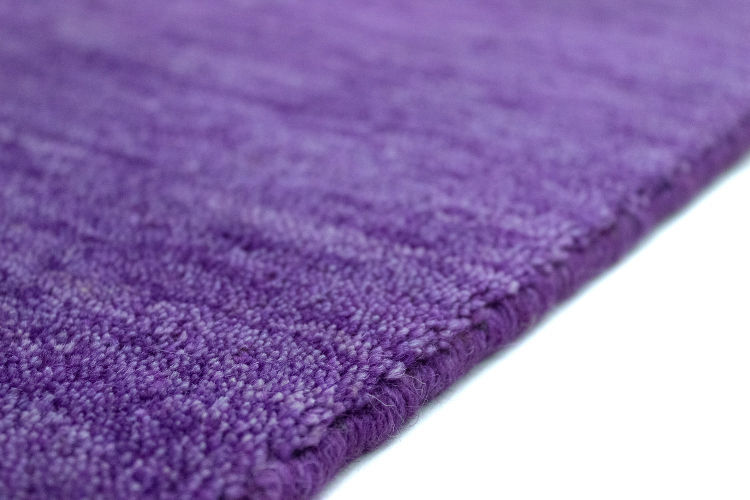 Tappeto corsia Tappeto Gabbeh - Indus - 400 x 80 cm - viola