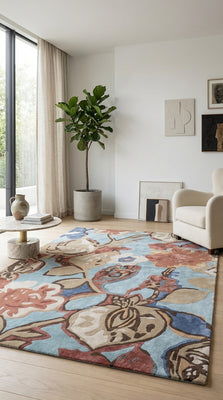 Designer Teppich - FloralThreads - rechteckig