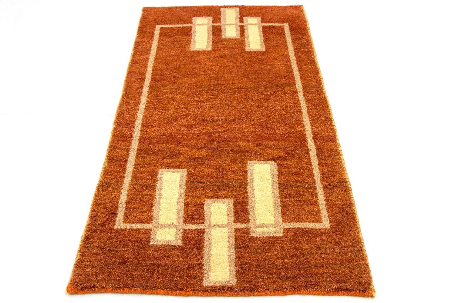Tappeto Gabbeh - Indus - 140 x 70 cm - arancione