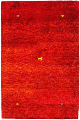 Tappeto Gabbeh - Indus - 176 x 118 cm - rosso