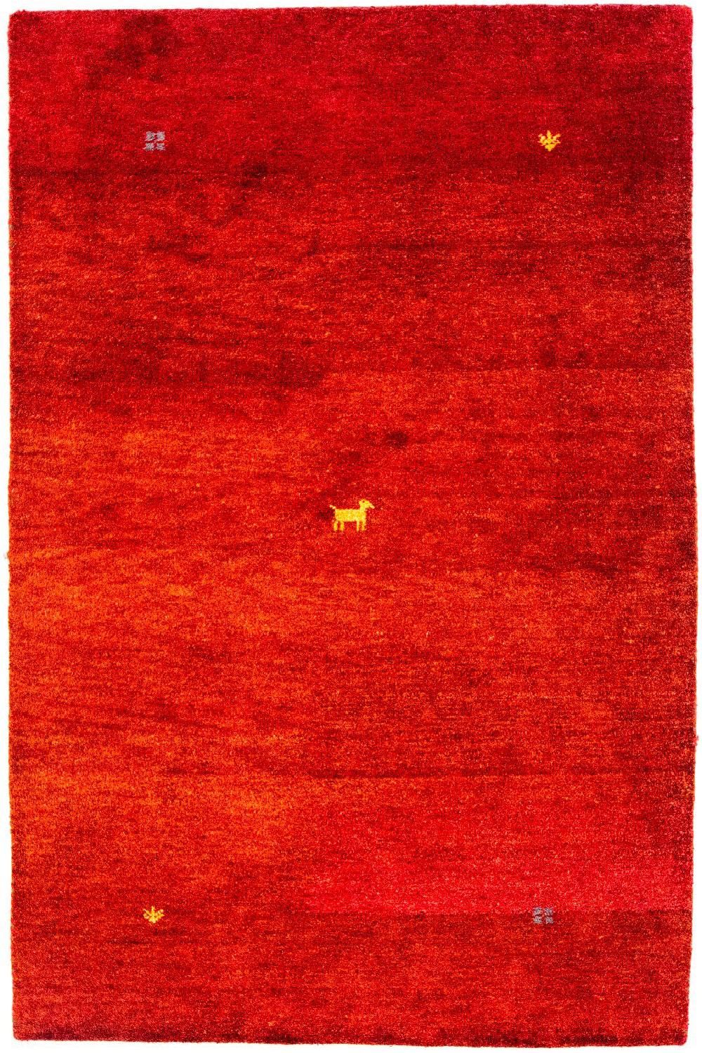 Tappeto Gabbeh - Indus - 176 x 118 cm - rosso