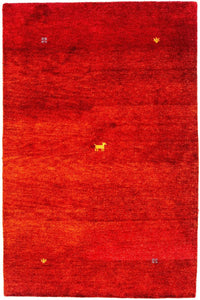 Tappeto Gabbeh - Indus - 176 x 118 cm - rosso