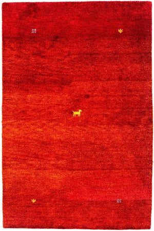 Tappeto Gabbeh - Indus - 176 x 118 cm - rosso