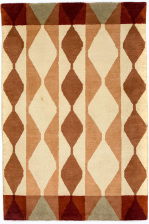 Tappeto Gabbeh - Indus - 182 x 119 cm - multicolore