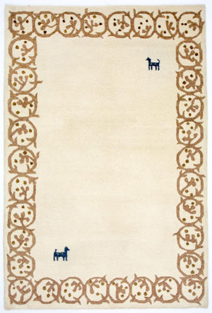 Tappeto Gabbeh - Indus - 228 x 155 cm - beige
