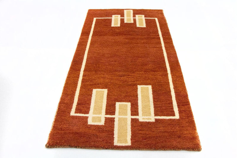 Tappeto Gabbeh - Indus - 140 x 70 cm - ruggine