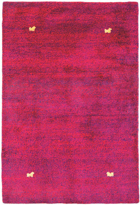 Tappeto Gabbeh - Indus - 205 x 140 cm - rosa