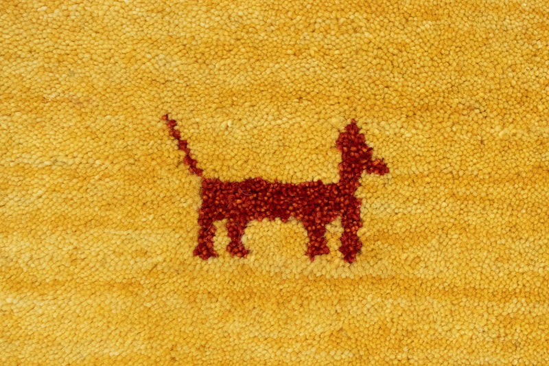 Tappeto Gabbeh - Indus - 250 x 200 cm - oro
