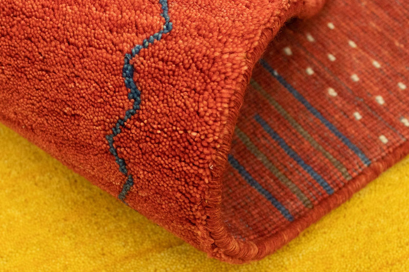 Tappeto Gabbeh - Indus - 180 x 120 cm - oro