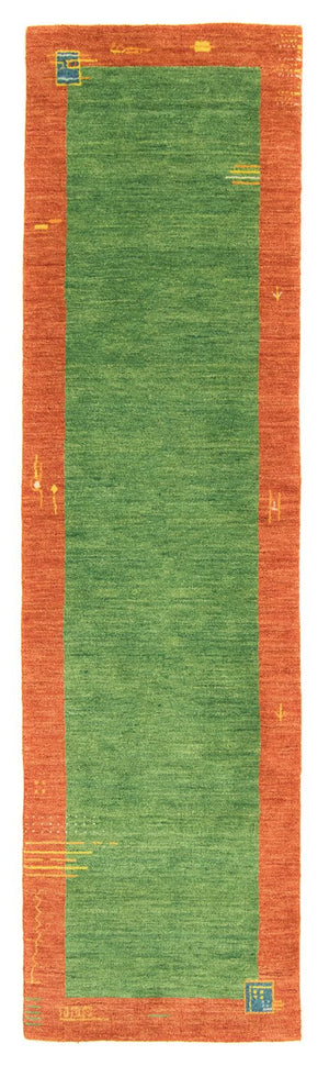 Tappeto corsia Tappeto Gabbeh - Indus - 200 x 80 cm - verde