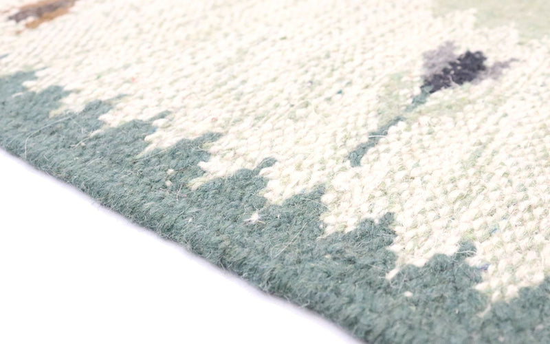 Tappeto corsia Tappeto Kelim - Tendenza - 250 x 80 cm - verde chiaro