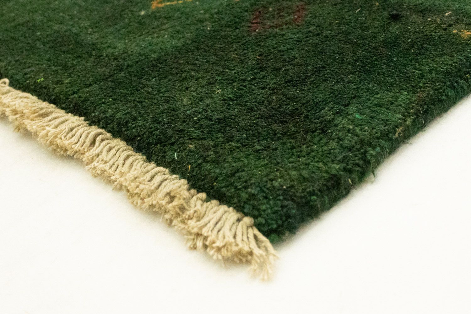 Tappeto Gabbeh - Indus - 300 x 200 cm - verde scuro
