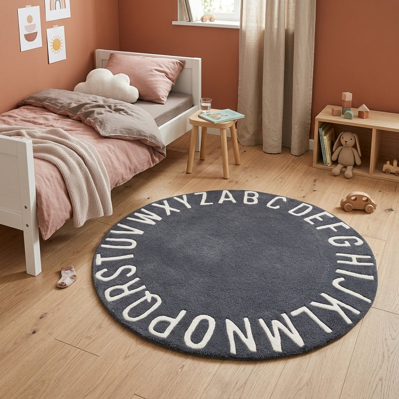Alfabeto ABC Tappeto per Bambini Rotondo