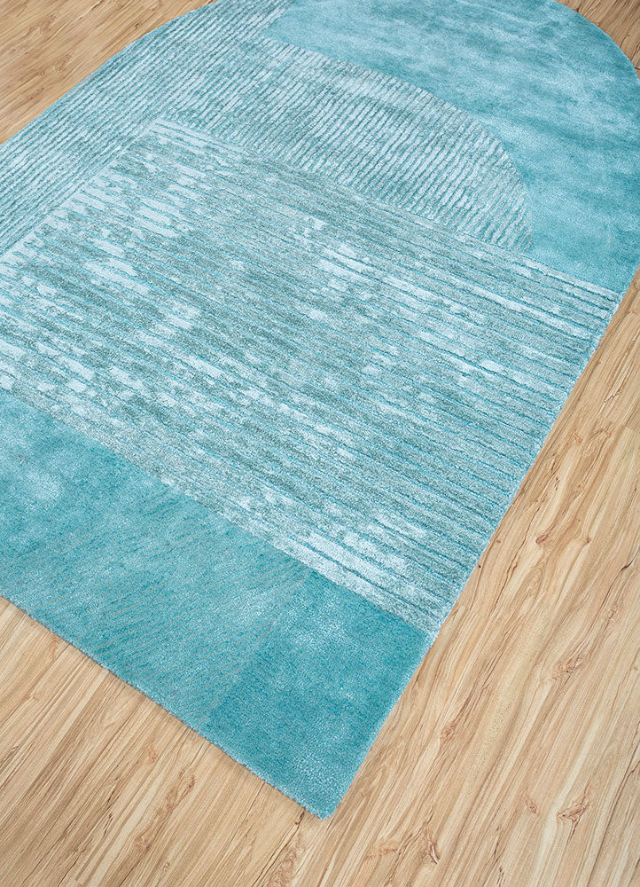 Tappeto di design forma speciale  - 210 x 150 cm - turchese