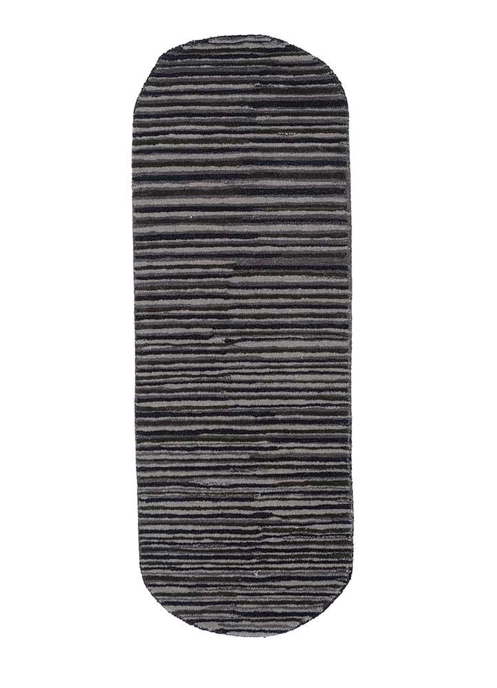 Tappeto di lana forma speciale  - 152 x 55 cm - antracite