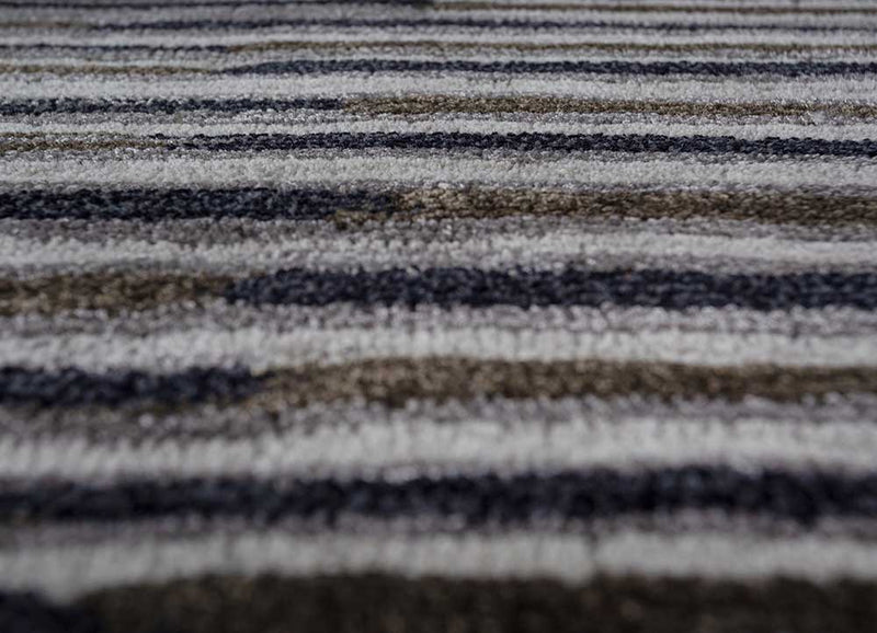 Tappeto di lana forma speciale  - 152 x 55 cm - antracite