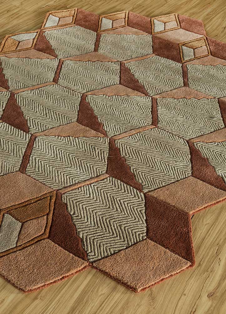 Tappeto di lana forma speciale  - 140 x 195 cm - verde menta