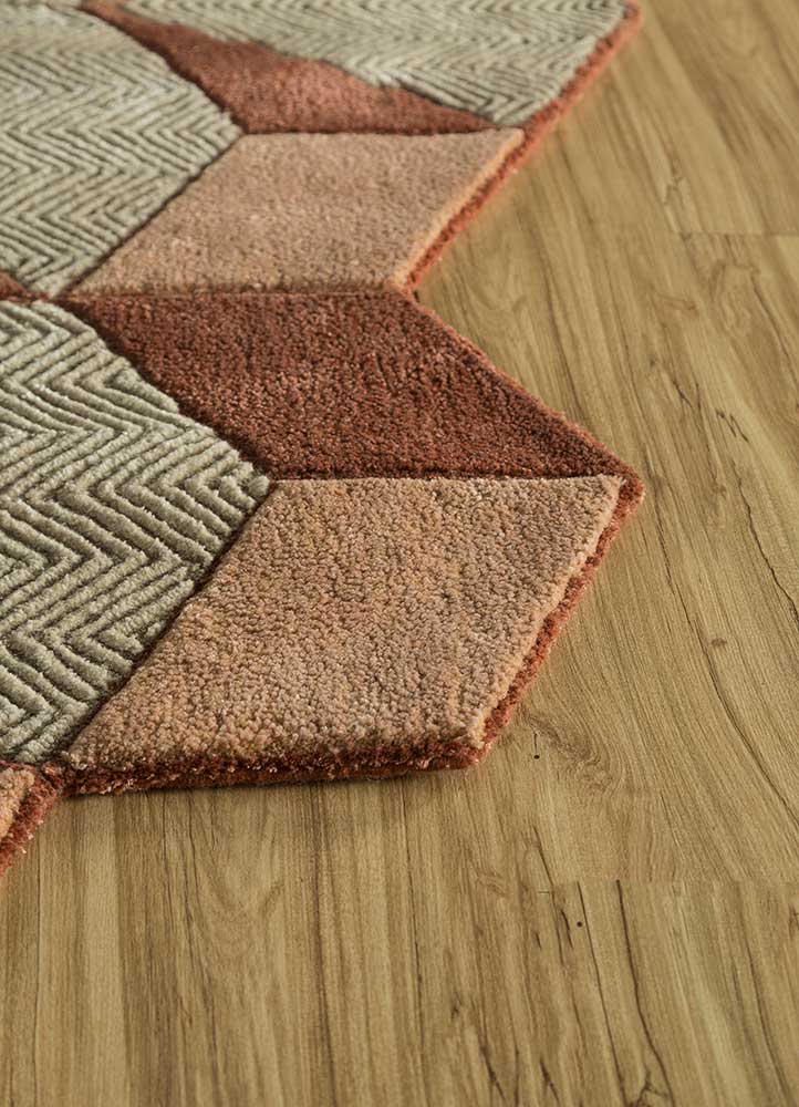 Tappeto di lana forma speciale  - 140 x 195 cm - verde menta