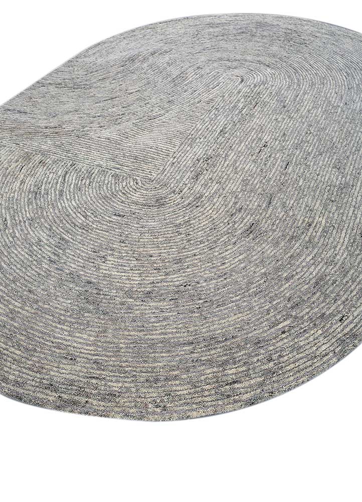 Tappeto di lana forma speciale  - 225 x 150 cm - grigio