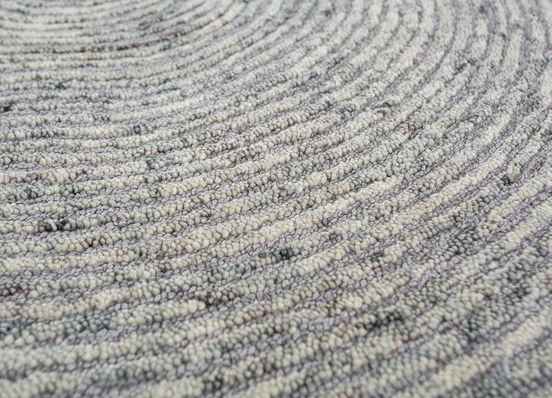 Tappeto di lana forma speciale  - 225 x 150 cm - grigio