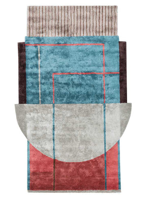 Tappeto di design forma speciale  - 240 x 150 cm - multicolore