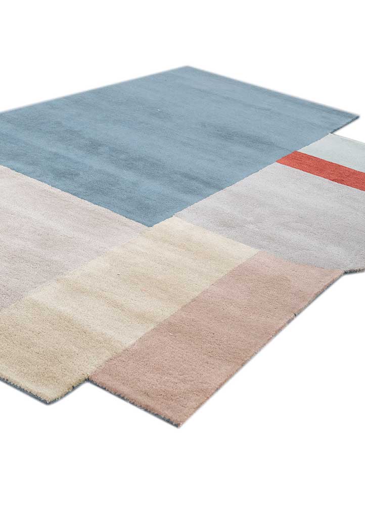 Tappeto di lana forma speciale  - 235 x 150 cm - multicolore