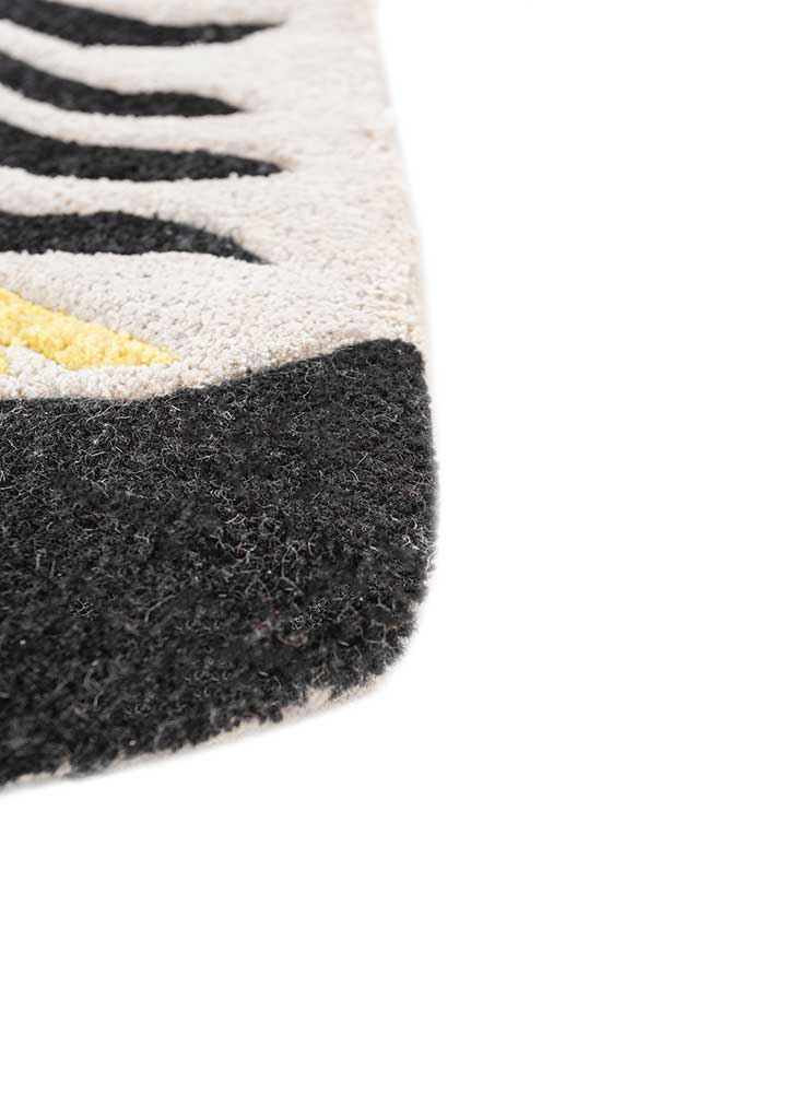 Tappeto per bambini forma speciale  - 215 x 90 cm - bianco e nero