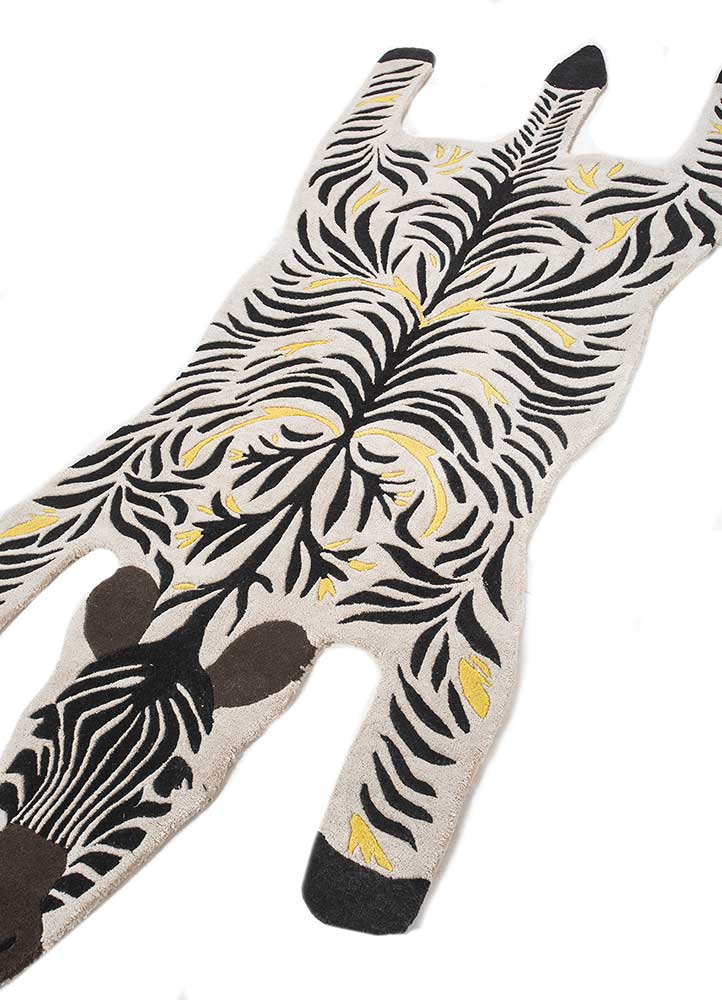 Tappeto per bambini forma speciale  - 215 x 90 cm - bianco e nero