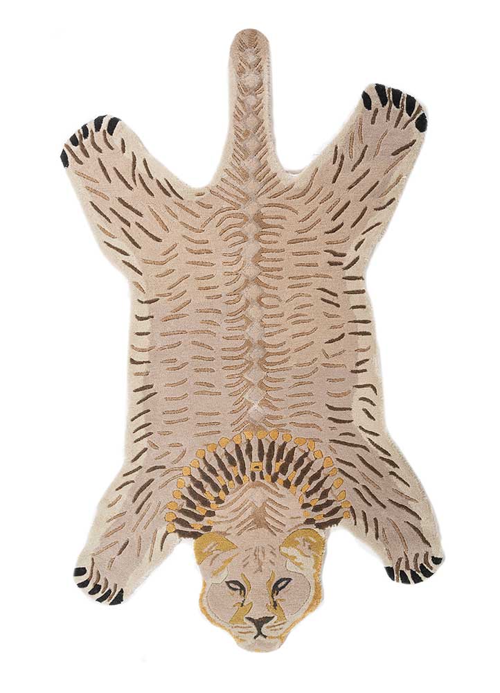 Tappeto per bambini forma speciale  - 153 x 90 cm - crema