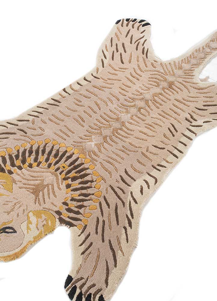 Tappeto per bambini forma speciale  - 153 x 90 cm - crema