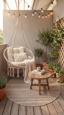 Tappeto in juta - 200 x 140 cm - naturale