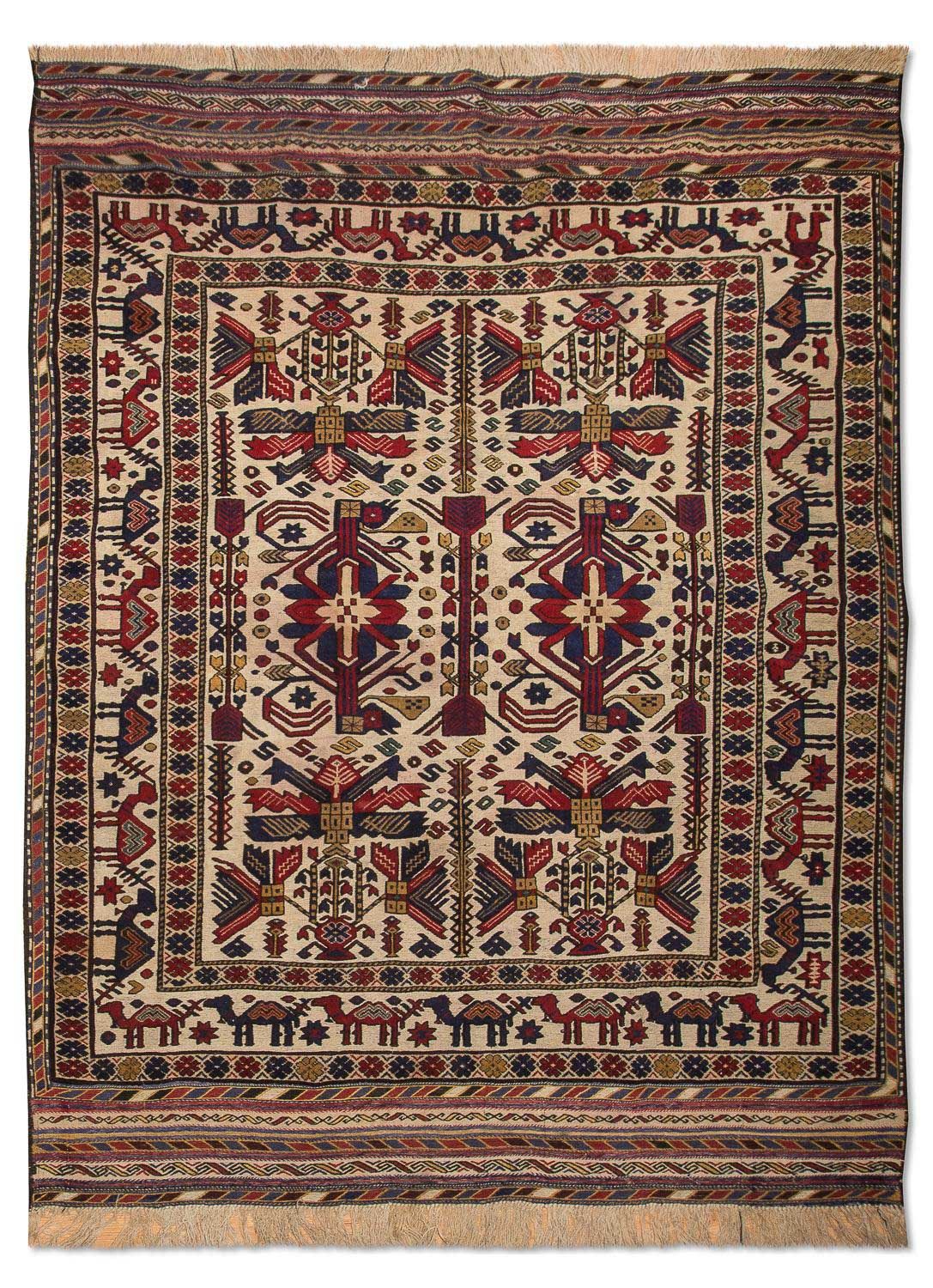 Tappeto Kelim - Vecchio - 276 x 185 cm - beige