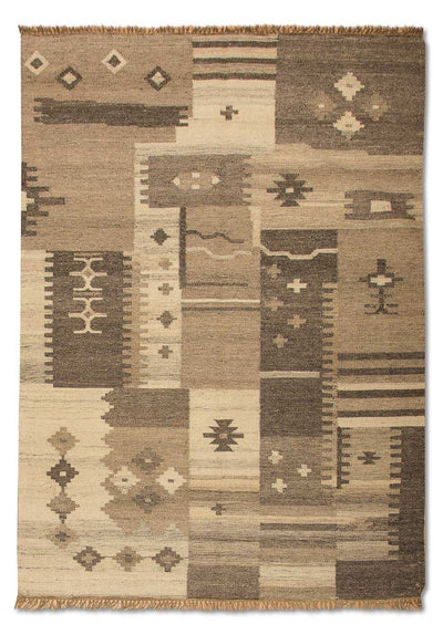 Kilim moderno Tappeto 140x200cm - Tappeto di lana