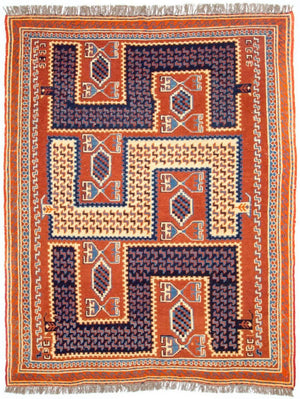 Tappeto Kelim - Orientale - 185 x 145 cm - multicolore