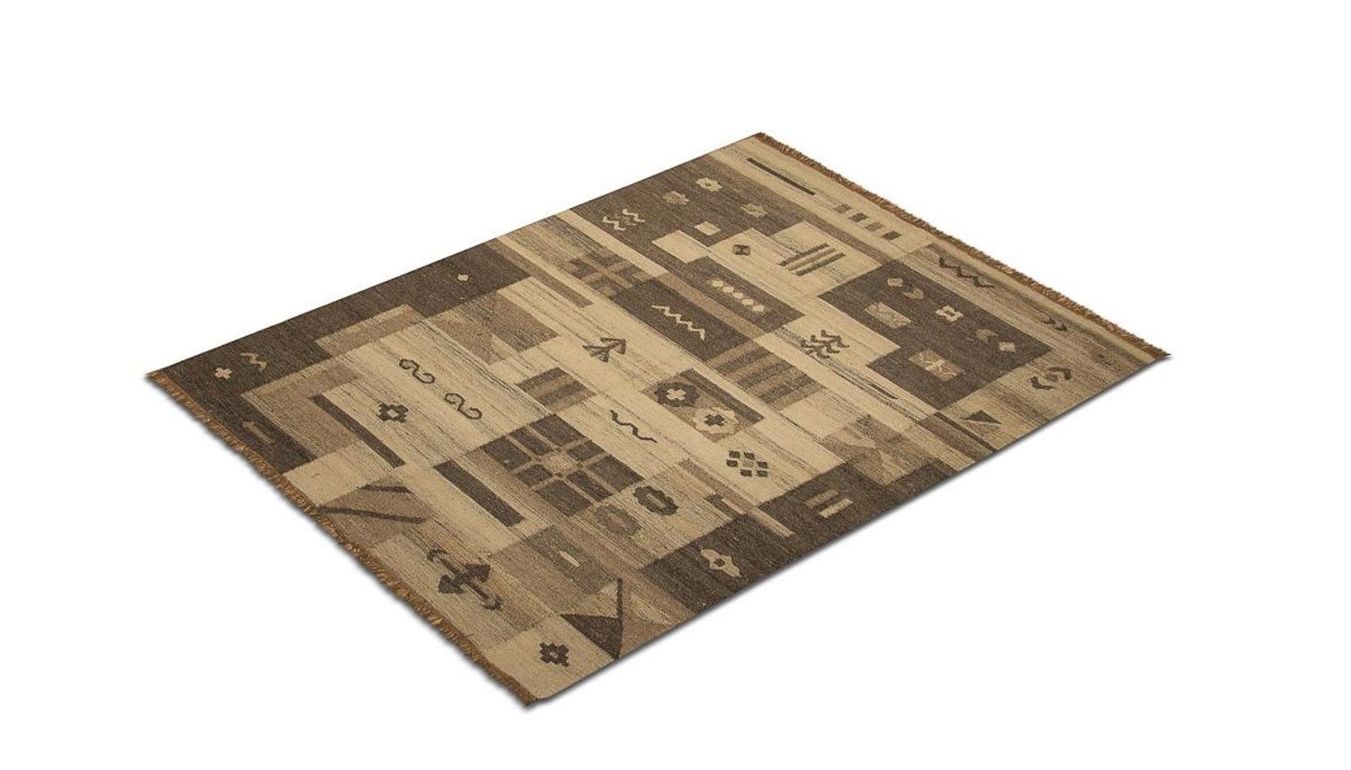 Tappeto Kelim - Tendenza - 200 x 140 cm - naturale