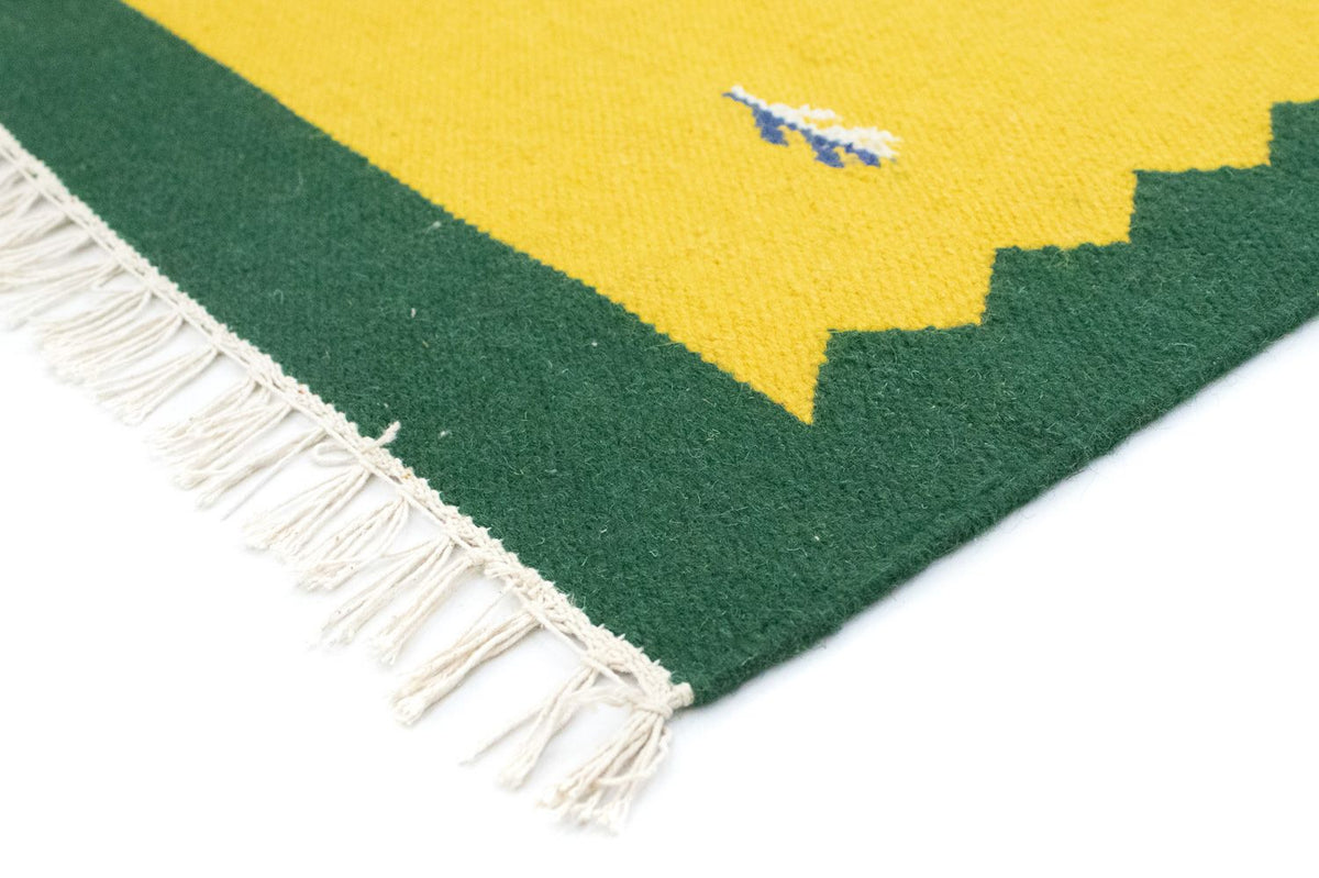 Tappeto Kelim - Tendenza - 180 x 120 cm - giallo