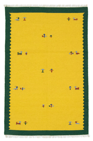 Tappeto Kelim - Tendenza - 180 x 120 cm - giallo