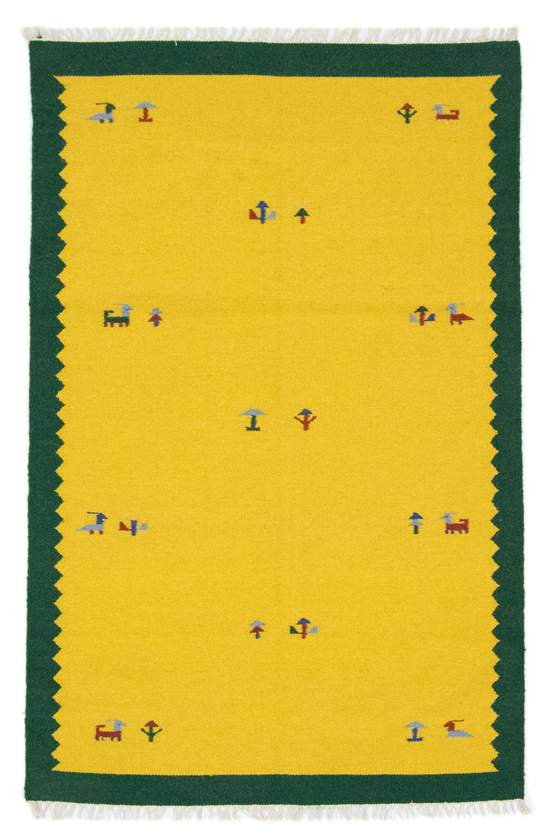 Tappeto Kelim - Tendenza - 180 x 120 cm - giallo