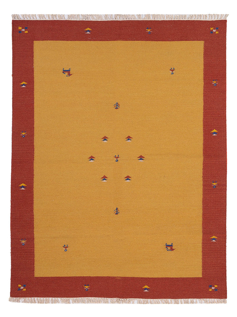 Kelim Teppich - Trendy - 240 x 170 cm - gold