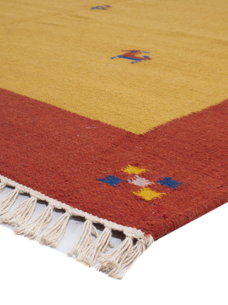 Kelim Teppich - Trendy - 240 x 170 cm - gold