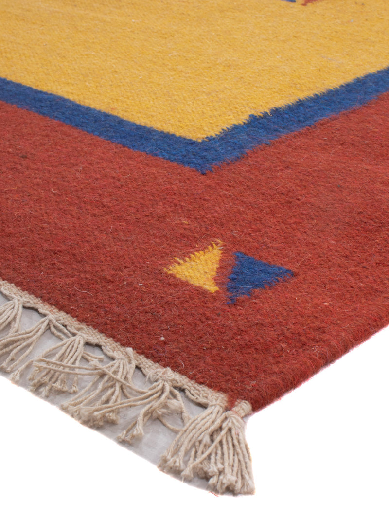 Kelim Teppich - Trendy - 240 x 170 cm - senfgelb